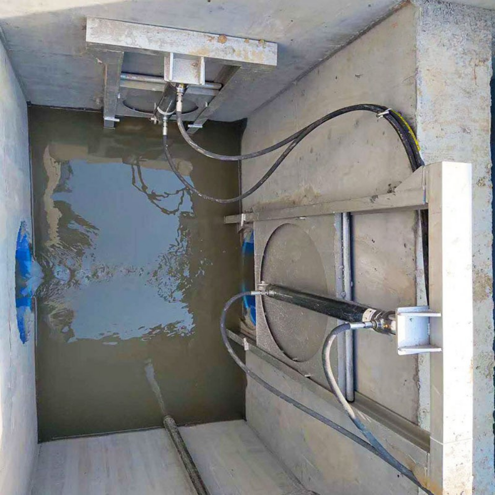 液压闸门节流井