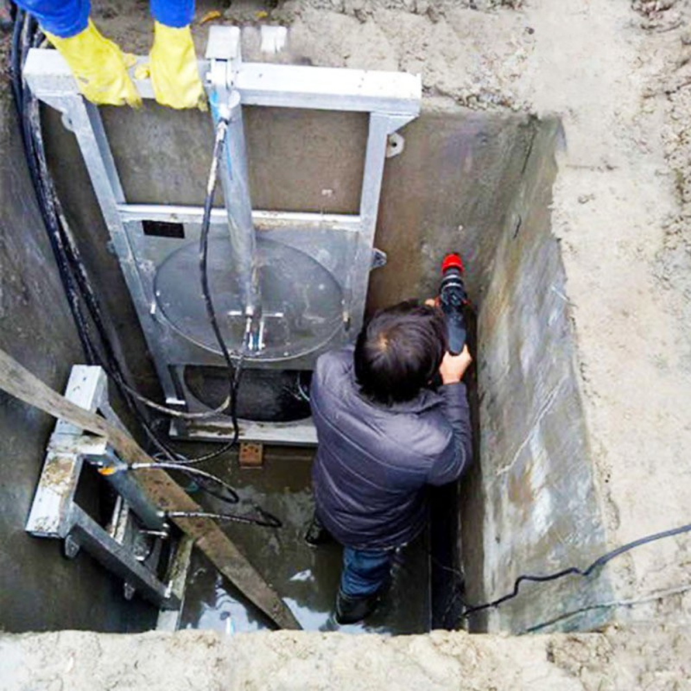 液压闸门节流井